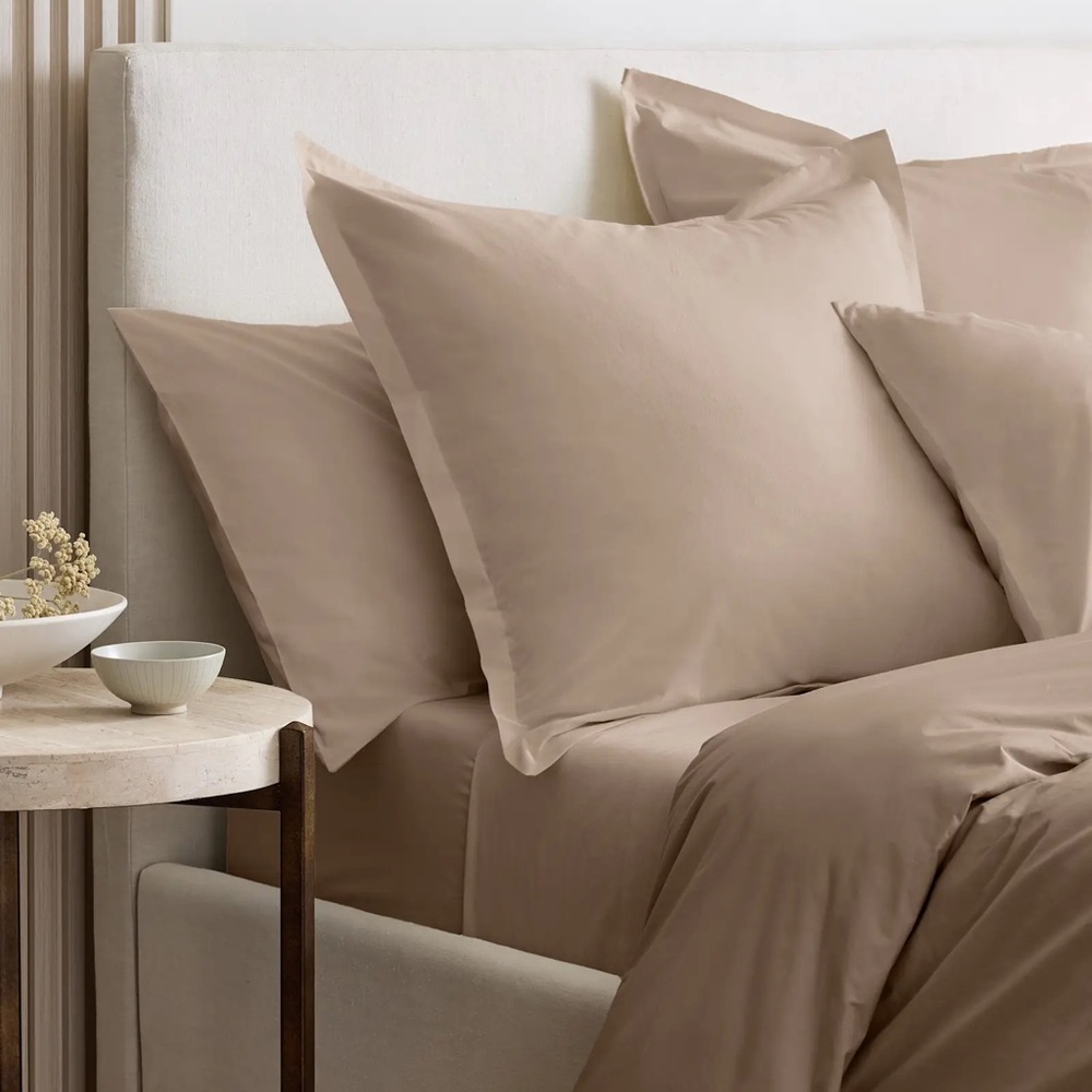 Quince Organic Brushed Cotton Euro Sham toffee